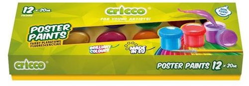 CRICCO in Bechern, 20 ml x 12 Farben - Temperfarben - Hauptbild
