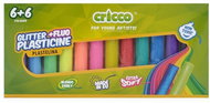 CRICCO 180 g, 6 neon and 6 glitter colours - Modelling Clay