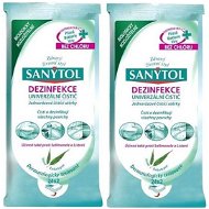 SANYTOL cleaning wipes with eucalyptus scent 2 × 24 pcs - Wet Wipes