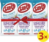 SAVO Chlorine-Free Universal Wipes Lavender 3× 30 Pcs - Wet Wipes