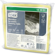 TORK Wipes Folded Nonwoven, Microfibre, Yellow - Microfiber Cloth