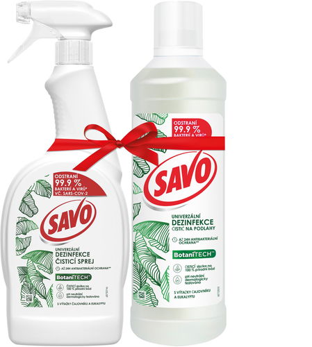 SAVO Botanitech sprej 700 ml a přípravek na podlahu 1 l - Dezinfekce - Hlavní obrázek