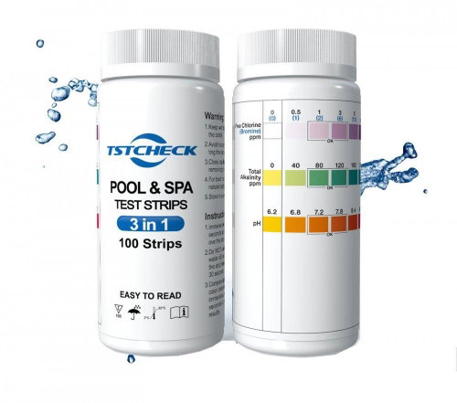 NANOBAY Pool water tester 3in1, paper - 100 pcs in pack - PH Tester - Main image