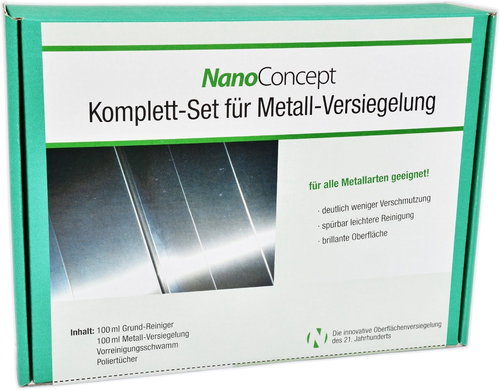 NanoConcept set protection for metals, chrome, stainless steel 100 ml - Nano Cosmetics - Main image