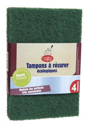 LA DROGUERIE ECOLOGIQUE By Ecodis drsnější houbičky na špinavé povrchy 4 ks - Houbička na nádobí - Hlavní obrázek