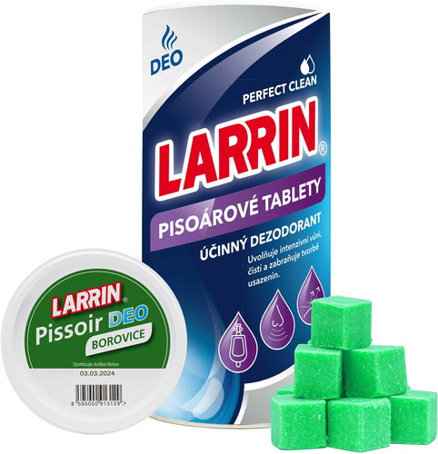 LARRIN WC Pissoir deo (tuba) borovice 900 g - Vůně do pisoáru - Hlavní obrázek