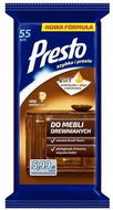 Wet Wipes PRESTO cleaning wipes for wooden furniture 55 pcs - Čisticí ubrousky