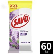 Wet Wipes SAVO Lavender cleaning wipes 60 pcs - Čisticí ubrousky