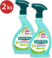 SANYTOL disinfectant 94% of vegetable origin spray 2×500 ml - Disinfectant