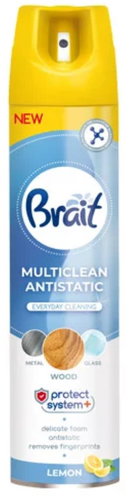 BRAIT Multiclean Antistatic Lemon 350 ml - Furniture Cleaner - Main image