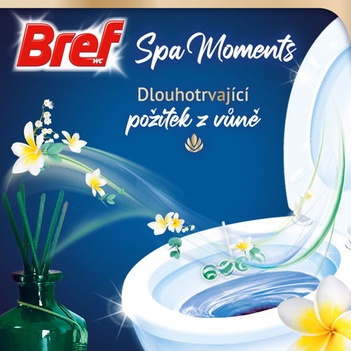 BREF Spa Moments Serenity 3× 50 g from 87 Kč - Toilet Cleaner