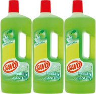 SAVO for floors green apple 3×750 ml - Floor Cleaner