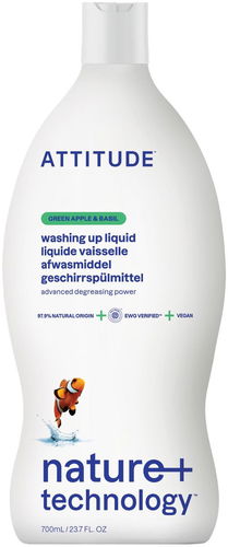 ATTITUDE Prostředek na mytí nádobí s vůní zeleného jablka a bazalky 700 ml - Prostředek na nádobí - Hlavní obrázek