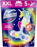 DOMESTOS Power5 osviežujúci blok na WC Magic Unicorn 5× 50 g - WC blok