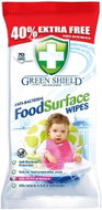 GREEN SHIELD Anti-Bacterial Food Surface 70 pcs - Cleaning Wipes