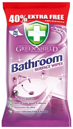 GREEN SHIELD Bathroom 70 db - Tisztítókendő - Fő fotó