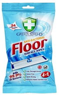 GREEN SHIELD Antibacterial Floor Surface 24 pcs - Cleaning Wipes