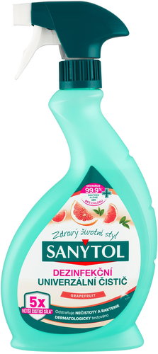 SANYTOL Grapefruit általános fertőtlenítőszer, 500 ml - Fertőtlenítő - Fő fotó