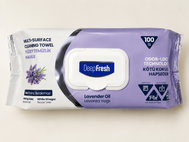 DEEP FRESH all-purpose household cleaning wipes with a lavender scent, 100 pieces - Cleaning Wipes