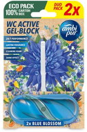 AMBI PUR WC Active gel-blok modrý květ 2× 45 g - Toilet Block