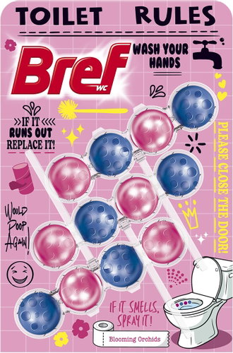 BREF Flower Blooming Orchids 3×50g - Toilet Block - Main image