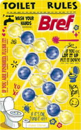 BREF Lemon Juicy Citrus 4×50g - Toilet Block
