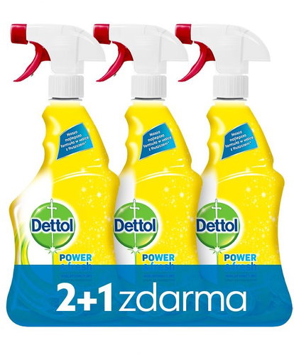 DETTOL Antibakteriálni sprej na povrchy Citron a Limeta 3× 500 ml - Disinfectant - Main image
