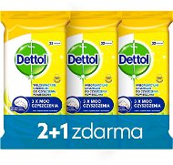 DETTOL Antibacterial Wipes for Surfaces Lemon and Lime 3×32 pcs - Wet Wipes
