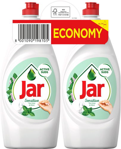 JAR Sensitive Tea Tree & Mint 2x 900ml - Prostředek na nádobí - Hlavní obrázek