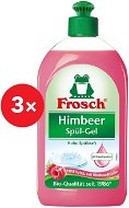 FROSCH ECO Raspberry 3× (500 ml) - Eco-Friendly Dish Detergent
