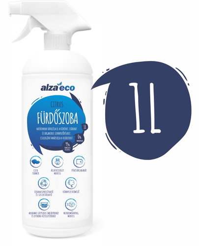 AlzaEco Citrus fürdőszoba tisztítószer 1 liter - Tisztítószer - Fő fotó