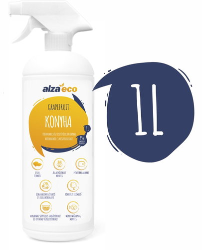 AlzaEco Grapefruit konyhai tisztítószer 1 l - Tisztítószer - Fő fotó