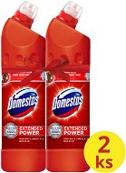 DOMESTOS Extended Power, Red, 2×750ml - Toilet Cleaner