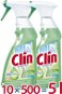 CLIN ProNature window cleaner 10 × 500 ml - Eco-Friendly Cleaner