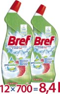 BREF Pro Nature Grapefruit 12× 700 ml - Öko WC-tisztító gél