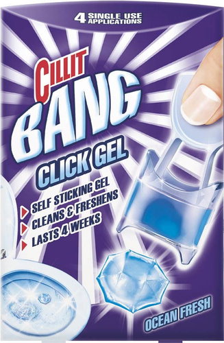 CILLIT BANG WC Gel Click freshness of the sea 4 pieces - Drain Cleaner - Main image