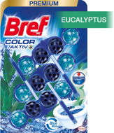 WC blok BREF Color Aktiv Eucalyptus 3× 50 g - WC blok