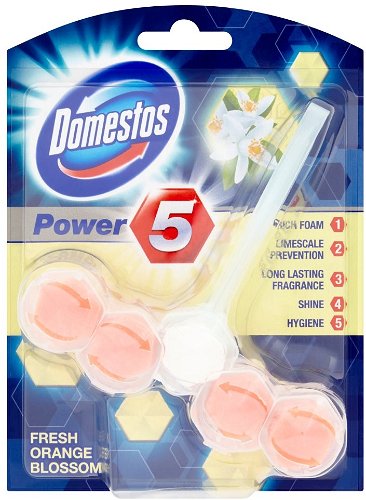 Domestos Power 5 Rim Block Toilet Cleaner In 4 Fresh Scents 55g