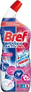 WC gél Bref Power Aktiv Gel WC čistič s efektom osviežovača vzduchu – flower 700 ml - WC gel