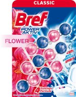 BREF Power Active Fresh Flower 3 × 50 g - Toilet Cleaner