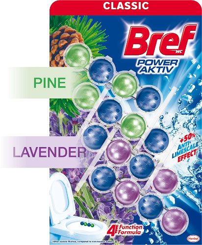 Bref WC Freshener Power Active Lavender 50g