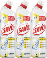 SAVO Citrón WC gél 3× 700 ml - WC gél