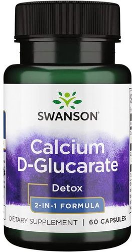 Swanson Calcium D-glucarate (Calcium D-glucarate), 60 capsules - Calcium - Main image