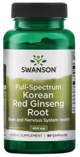 Swanson Full Spectrum Korean Red Ginseng Root 400 mg, 90 capsules - Ginseng - Main image