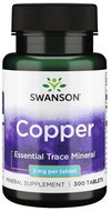 Swanson Copper 2 mg, 300 tablets - Copper