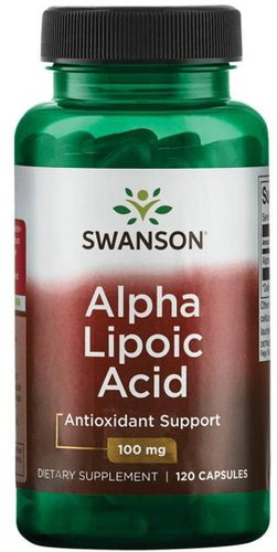 Swanson Alpha Lipoic Acid (Alpha Lipoic Acid), 100 mg, 120 capsules - Antioxidant - Main image