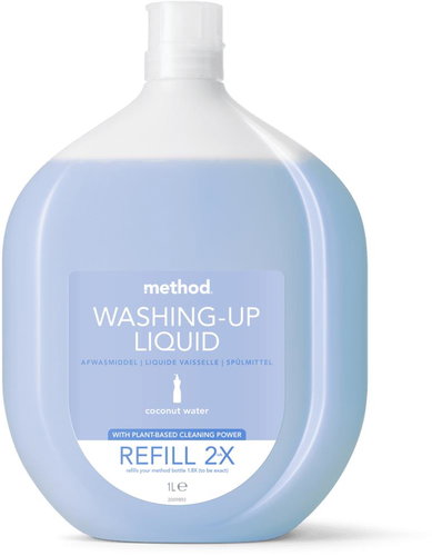 Method Tekutý přípravek na nádobí, Refill, 1 l - Coconut - Dish Soap - Main image