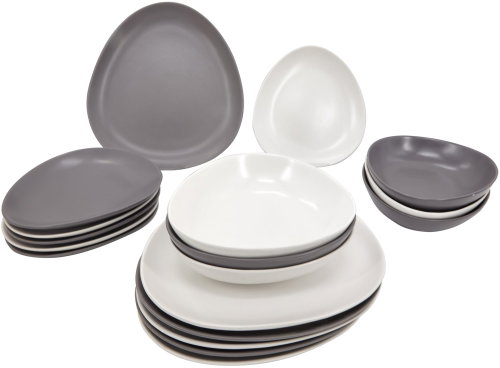 Clay Stone, 18 pcs - Dish Set - Main image