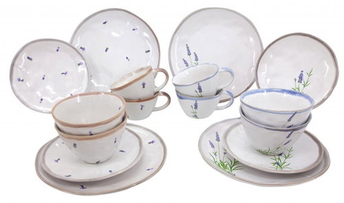 Clay Retro Lavender, 16 pcs - Dish Set - Main image