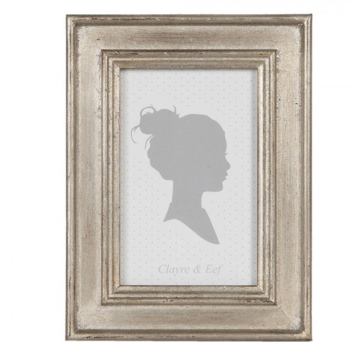 Clayre & Eef Silver vintage-style frame, 10 × 15 cm - Photo Frame - Main image